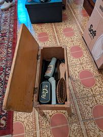 Sgabello lustra scarpe anni '50