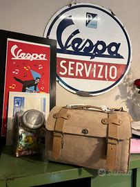 Bauletto cuoio vespa vintage