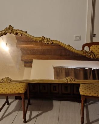 Grande specchio orizzontale da parete