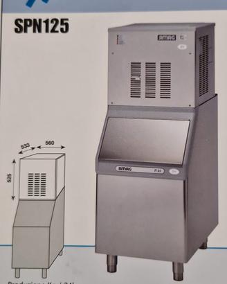 fabbricatore ghiaccio 130 kg in garanzia