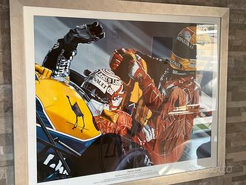 Stampa numerata limitata senna mansell  arredo