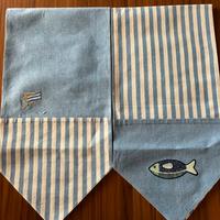 Coppia Runner  cotone ricamato