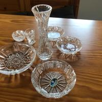 Antiquariato set cristalli di boemia