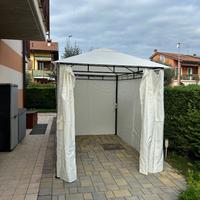 Gazebo da giardino 3x2 m  con tende laterali+zanza