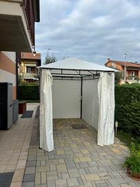 Gazebo da giardino 3x2 m  con tende laterali+zanza