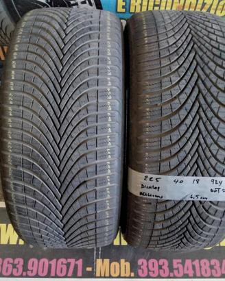 2 gomme usate 225 40 18 92y dunlop 4stagioni