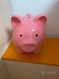 Salvadanaio grande rosa