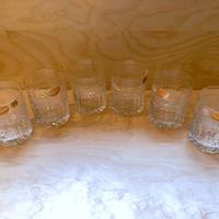 Vecchi bicchieri boemia (5 pezzi +1)