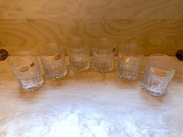 Vecchi bicchieri boemia (5 pezzi +1)