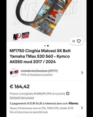 cinghia malossi t max 5602025