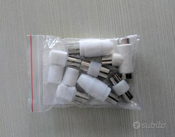 Lotto connettori antenna TV coassiali IEC – nuovi