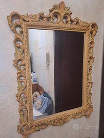 specchio in legno 75 x 55