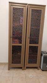 Coppia Libreria/Armadio IKEA con vetro PERFETTE