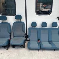 Sedili Citroen Berlingo 2017 stoffa blu smeraldo
