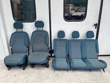 Sedili Citroen Berlingo 2017 stoffa blu smeraldo