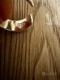 Anello satinato in ottone anallergico