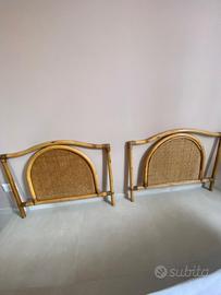 Testiere letto singole in vimini