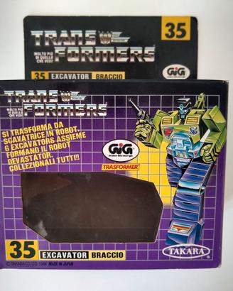 Transformers G1 Excavator Braccio - Scatola Vuota