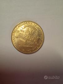 moneta 200 lire-centenario guardia di finanza 