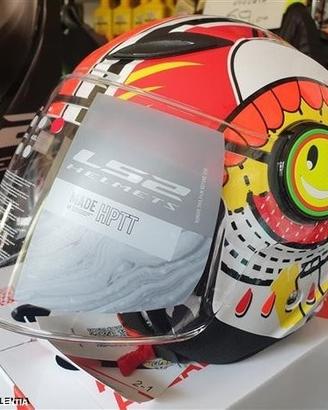 Casco jet bimbo junior ls2 funny sluch red white