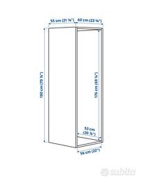 Struttura armadio PLATSA ikea