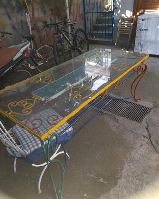 Tavolo ferro battuto artigianale