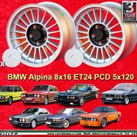 2 pz. cerchi BMW Alpina 8x16 ET24 5 E12 E28 E34 6