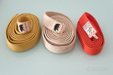 Lotto di 3 Cinture da Judo Vintage Anni 70