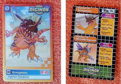 Rara Card Digimon #16 Metal Greymon DP 420