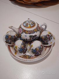 set da tè vintage orientale