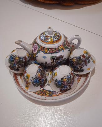 set da tè vintage orientale
