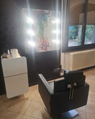 Postazione Parrucchiere & Make-Up stile retrò LED
