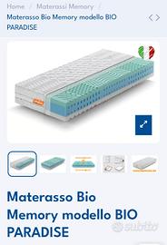 materasso singolo 80x190 Marcapiuma "Bio Paradise"
