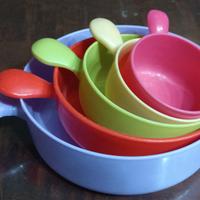 5 Ciotole da cucina di varie misure e colori