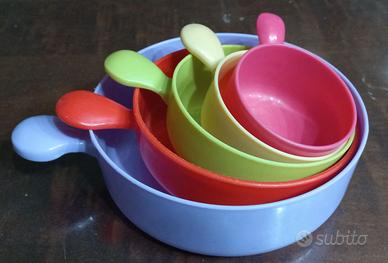 5 Ciotole da cucina di varie misure e colori