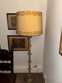 Lampada da terra in vetro di murano