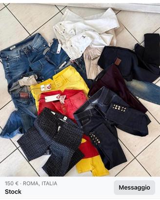 Stock pantaloni donna