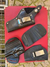 4 fondine in pelle, Vega Holster+ varie
