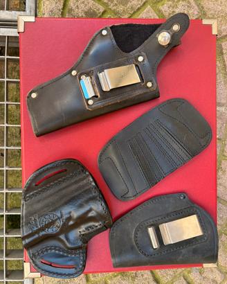 4 fondine in pelle, Vega Holster+ varie