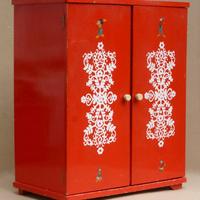 Armadio vintage ZAX in legno per casa bambole