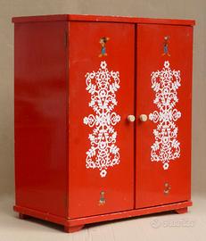 Armadio vintage ZAX in legno per casa bambole