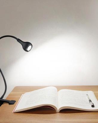 lampada da lettura nera molletta