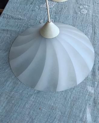 Due vetri di ricambio  per lampadari vintage.