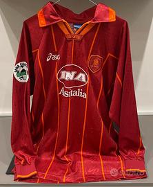 Maglia match worn AS Roma 96/97 Candela firmata