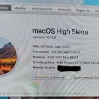 IMAC 27" late 2009 i7