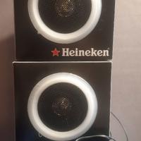 2 casse audio 10x10 cm, con cavo jack