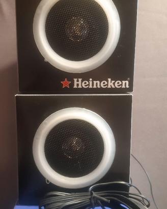 2 casse audio 10x10 cm, con cavo jack