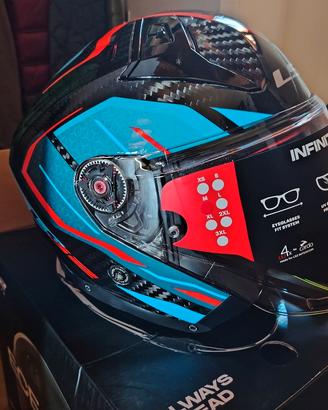 Casco Jet LS2 OF603 Infinity II Carbon - taglia M 