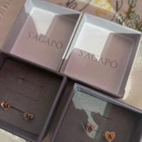 Orecchini Sagapo con lettere