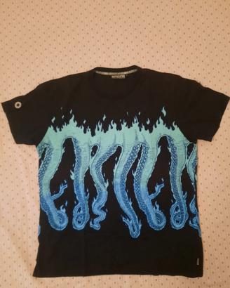 t shirt Uomo OCTOPUS L BLACK